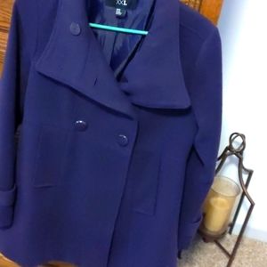 NEW Plum peacoat